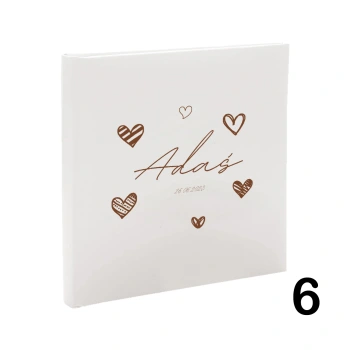 Album dziecięcy na chrzest, urodziny, metryczka do wyboru, wklejany, 30 kremowych stron, personalizowany, 12 wzorów